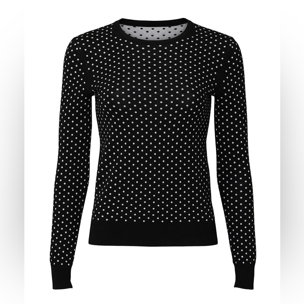NWOT Theory polka dot sweater